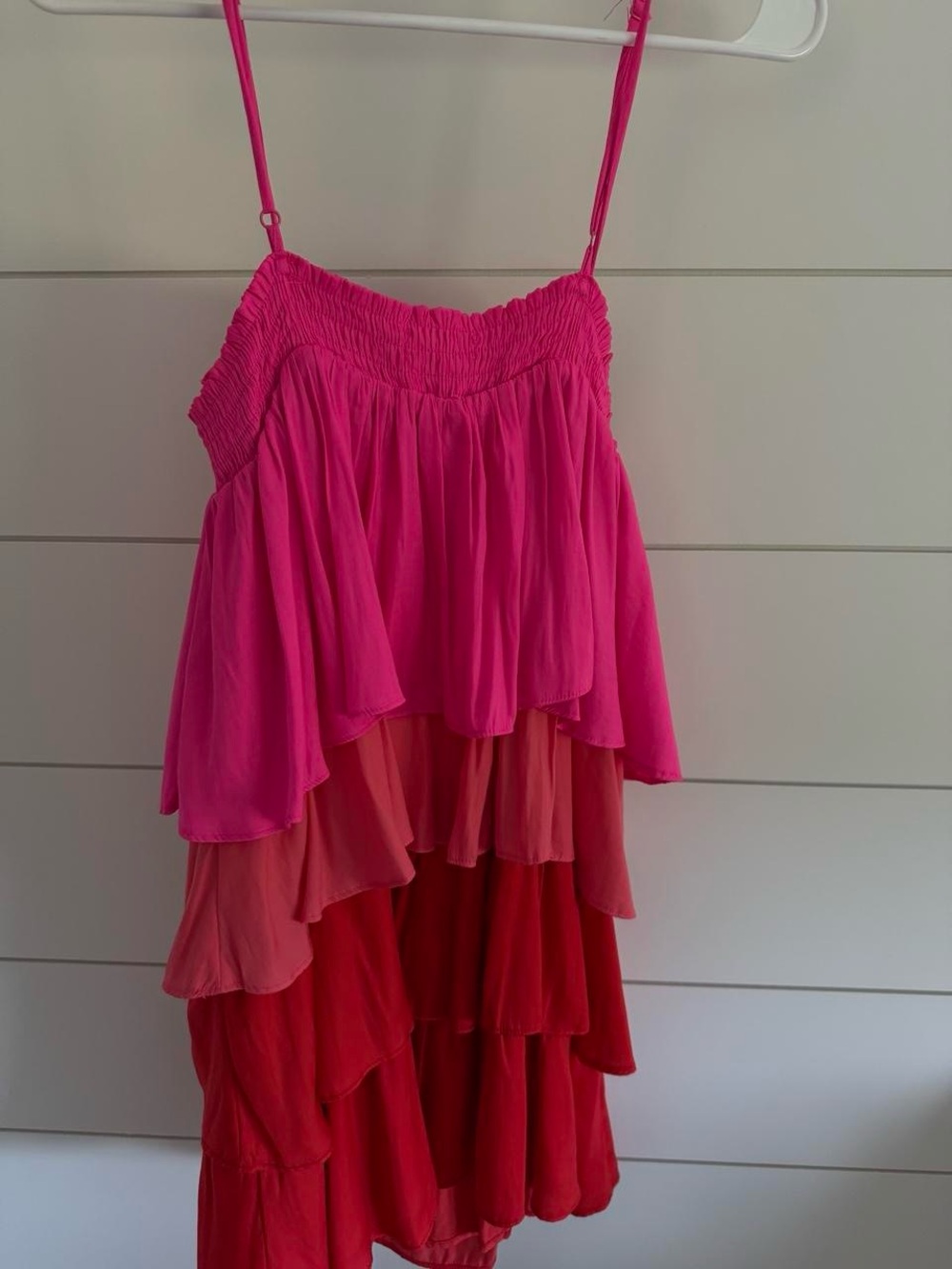 Mustard Seed Pink Layered Mini Dress